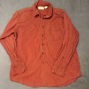 Vintage LL Bean Size Large Made In USA Button Down